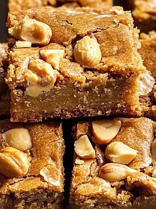 Honey & Peanut Butter Blondies