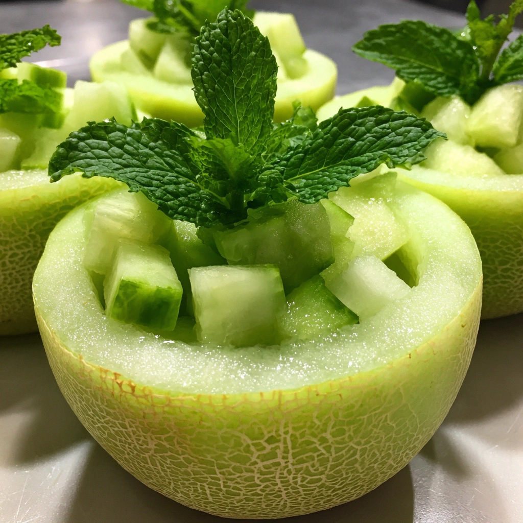 Honeydew Cucumber Snack Cups