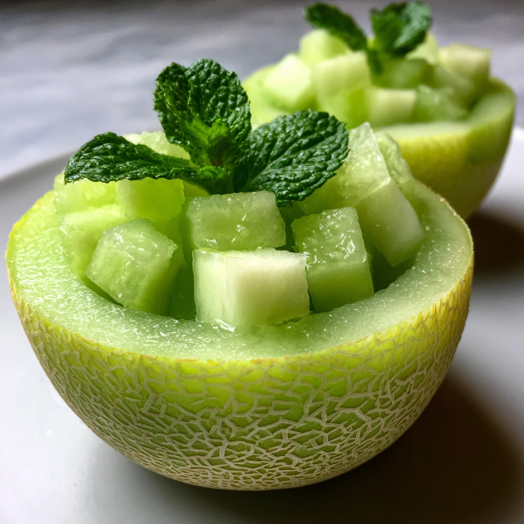Honeydew Cucumber Snack Cups
