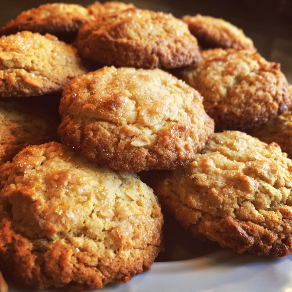 Lemon Cardamom Oatmeal Cookies
