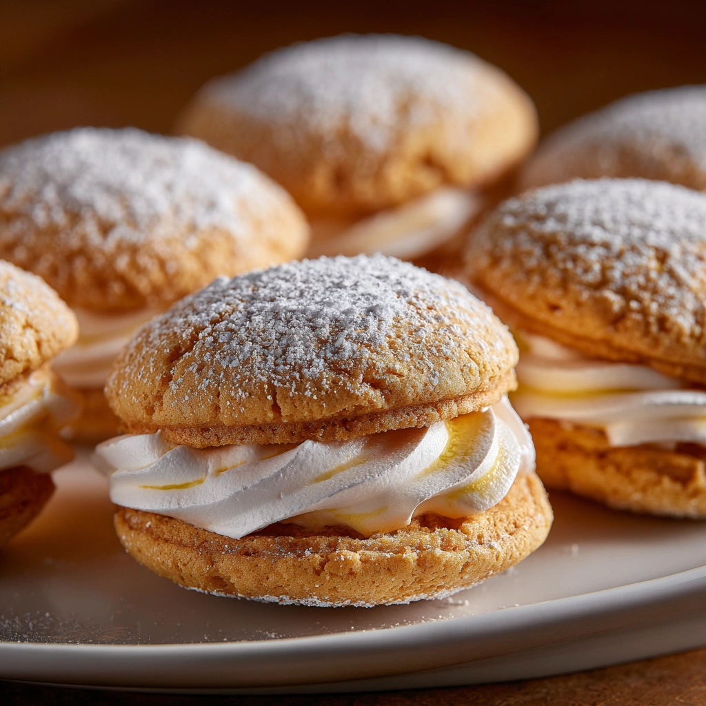 Lemon Meringue Cookie Sandwiches