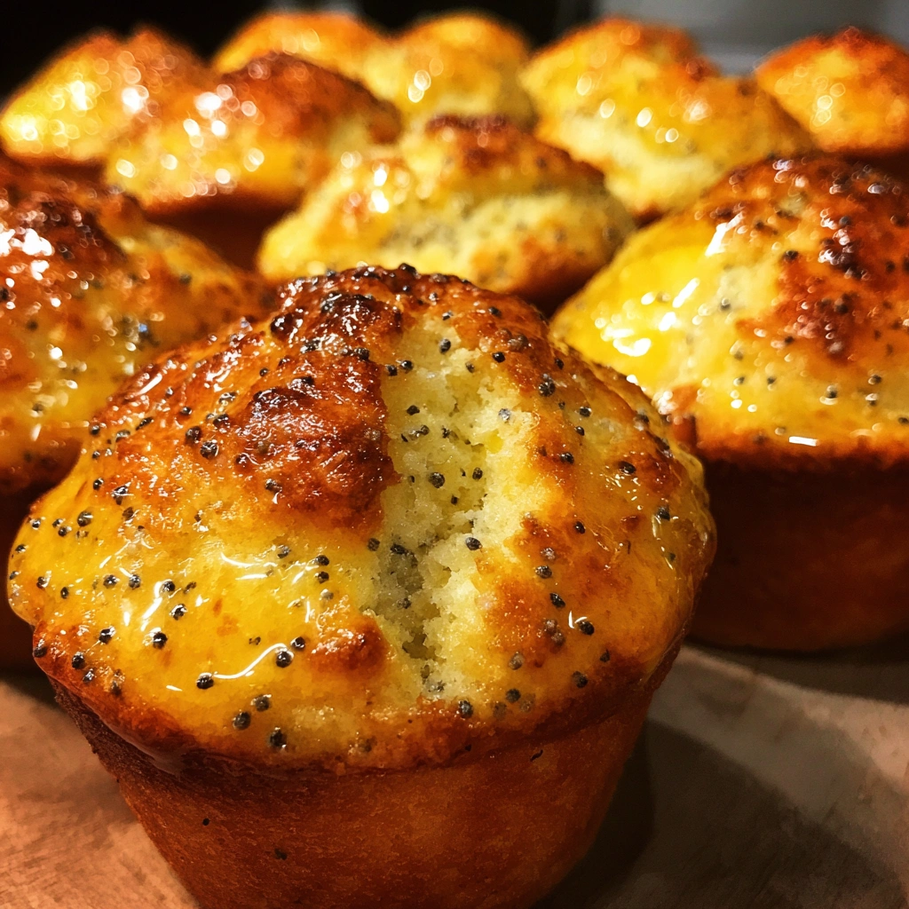 Lemon Poppy Seed Ricotta Muffins