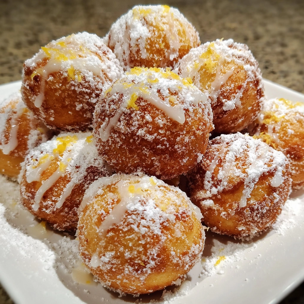 Lemon Ricotta Donut Holes
