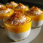 Mango Coconut Chia Pudding Cups