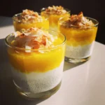 Mango Coconut Chia Pudding Cups