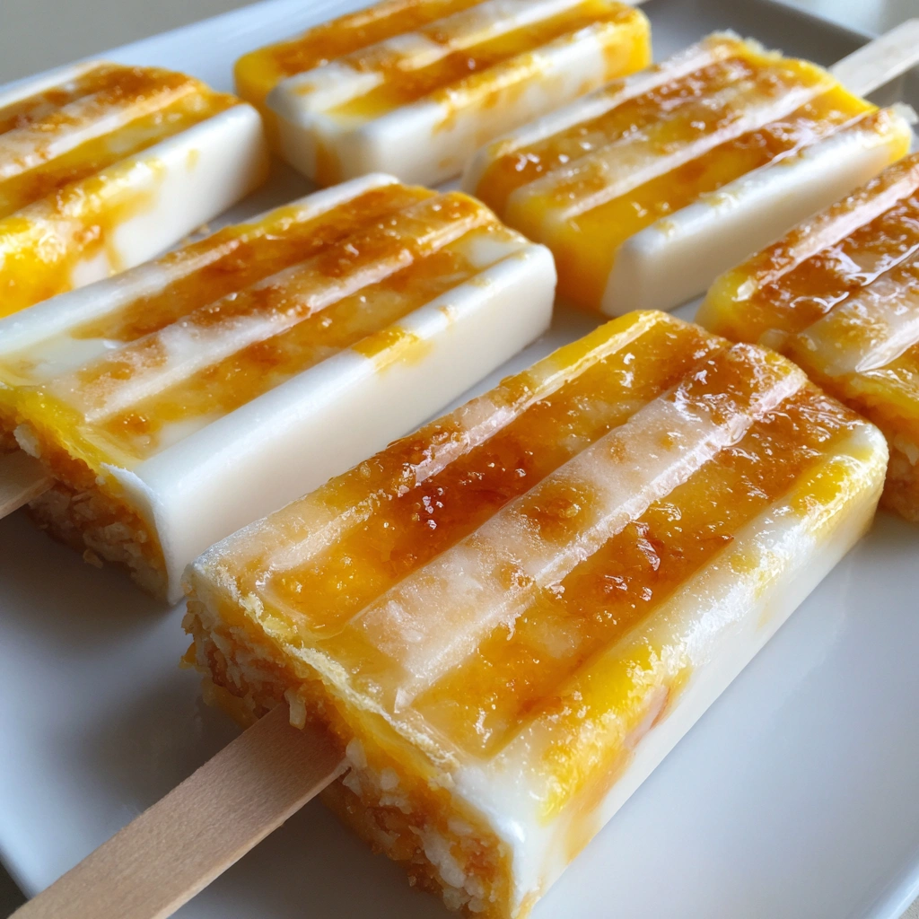 Mango Sticky Rice Popsicles
