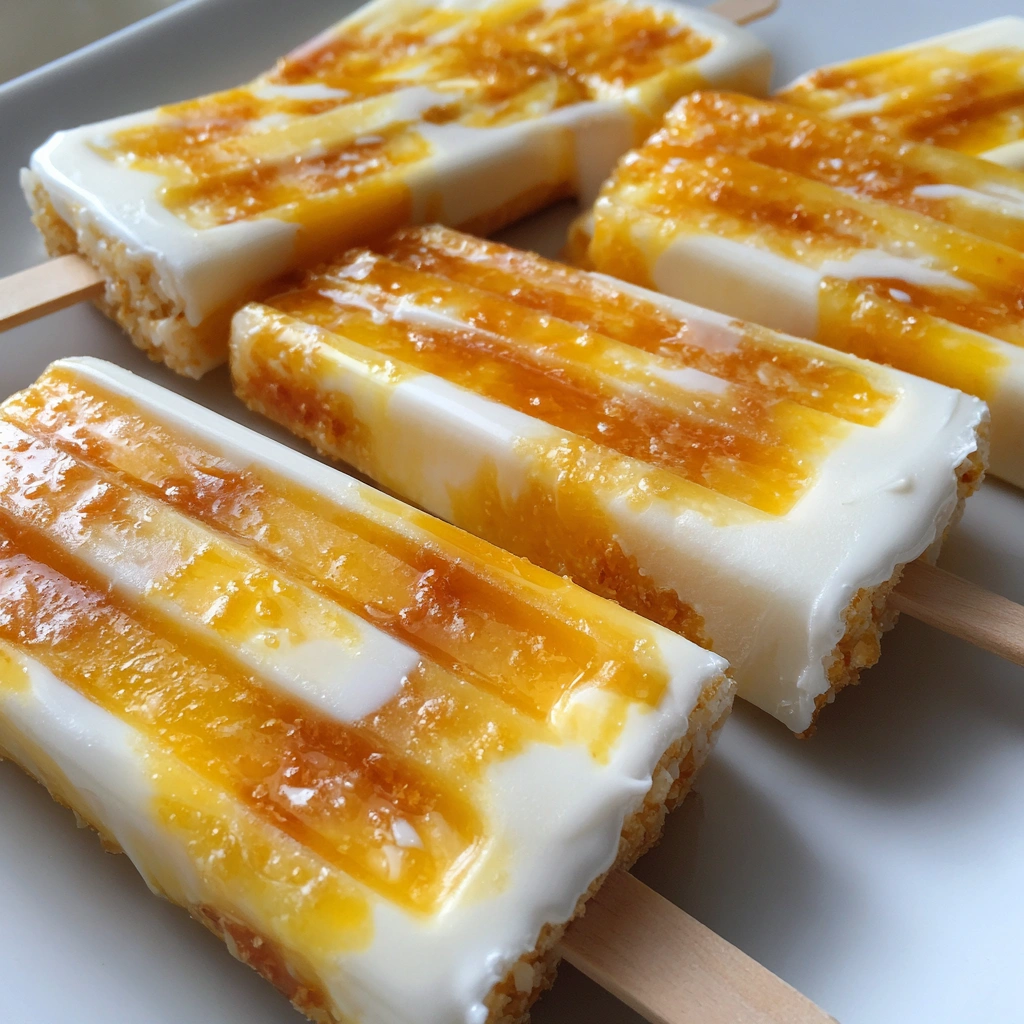 Mango Sticky Rice Popsicles
