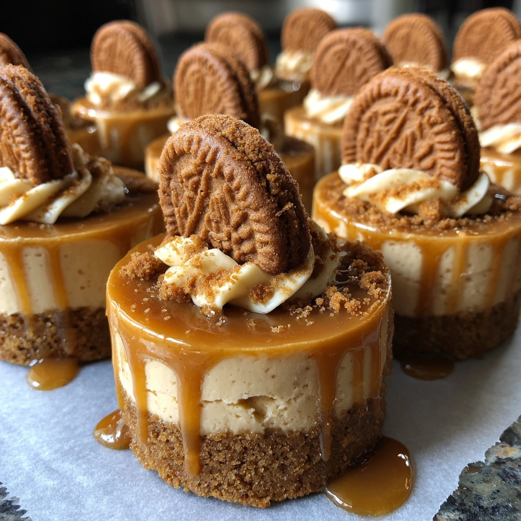 Mini Biscoff Cheesecakes