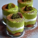 Mini Matcha Tiramisu Cups