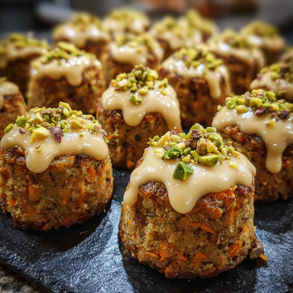 Mini Tahini Carrot Cake Bites