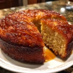 Miso Caramel Banana Snack Cake