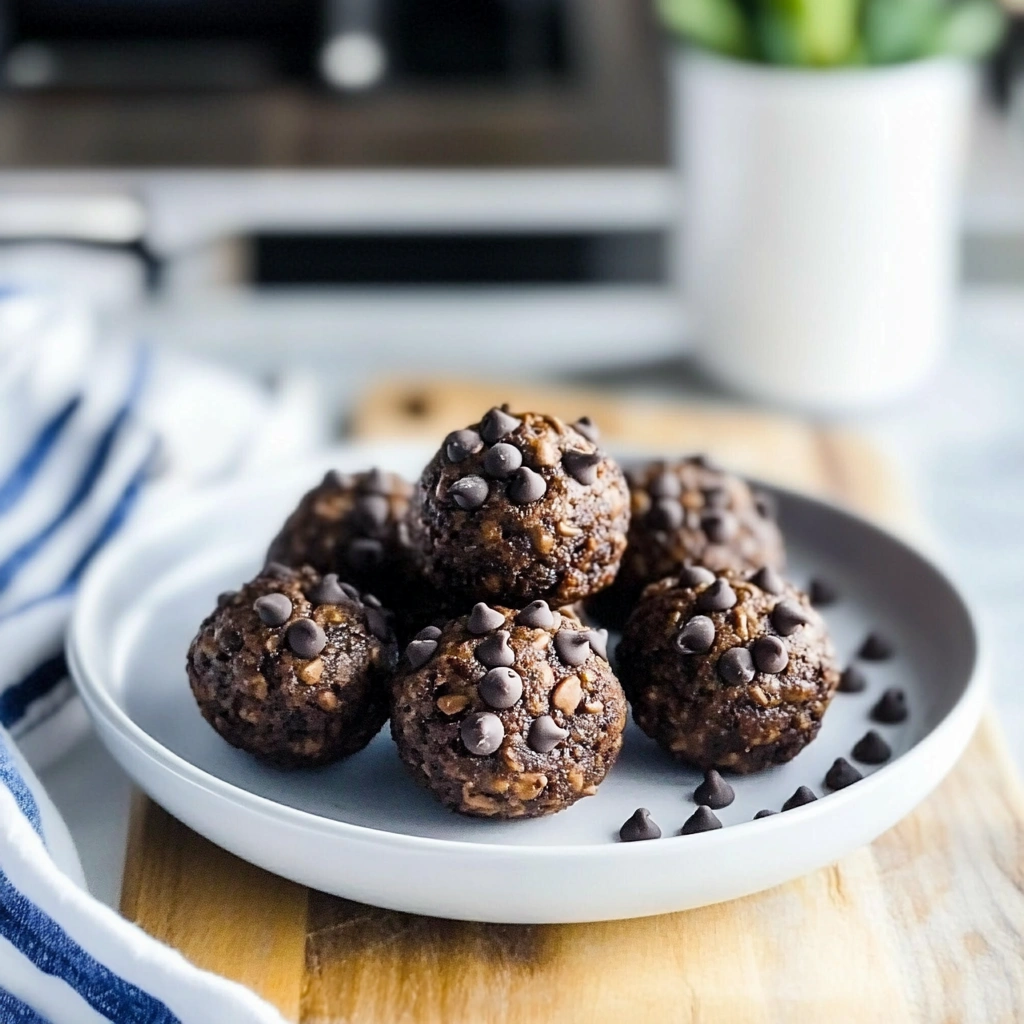No-Bake Brownie Protein Bites