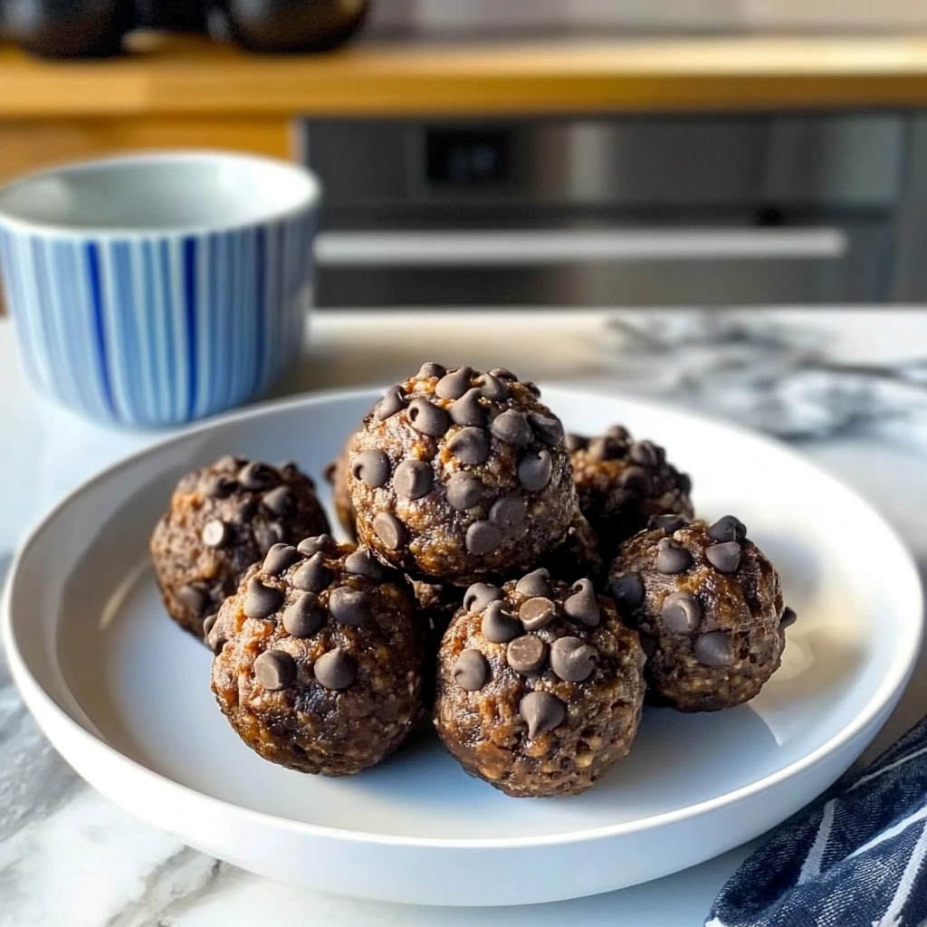 No-Bake Brownie Protein Bites