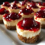 No-Bake Cherry Cheesecake Bites
