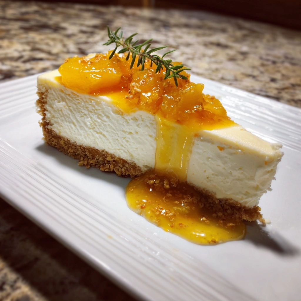 No-Bake Mango Cardamom Cheesecake