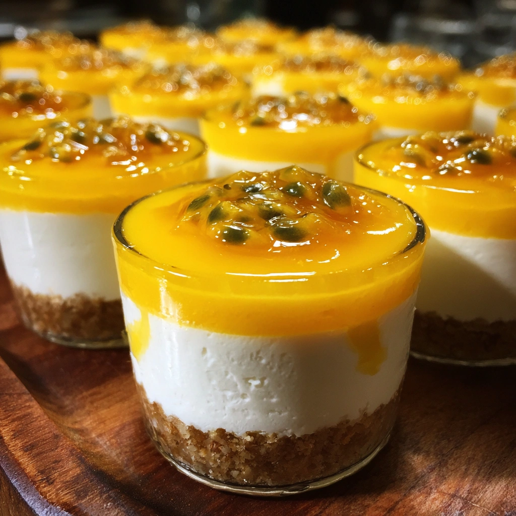 No-Bake Mango Passionfruit Cheesecake Cups