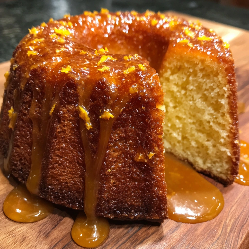 Orange Blossom Honey Drizzle Cake