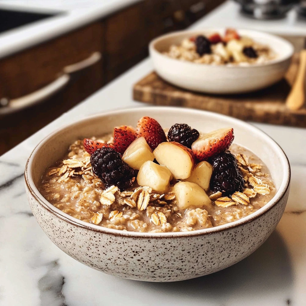 Overnight Maple Oatmeal