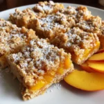 Peach Crumble Breakfast Bars