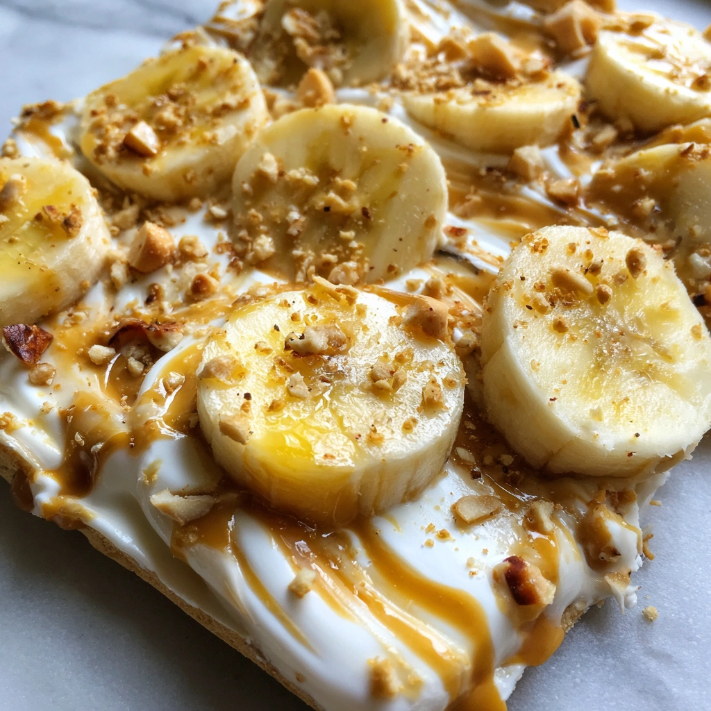Peanut Butter Banana Yogurt Bark