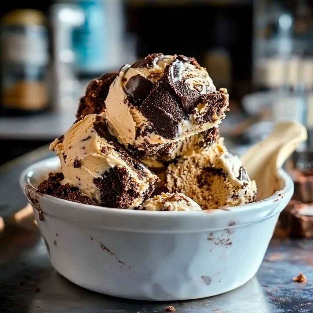 Peanut Butter Brownie Ice Cream