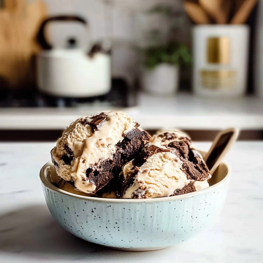 Peanut Butter Brownie Ice Cream