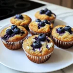 Protein-Packed Blueberry Cottage Cheese Muffins