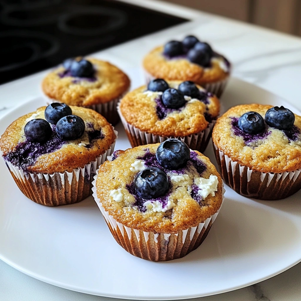 Protein-Packed Blueberry Cottage Cheese Muffins
