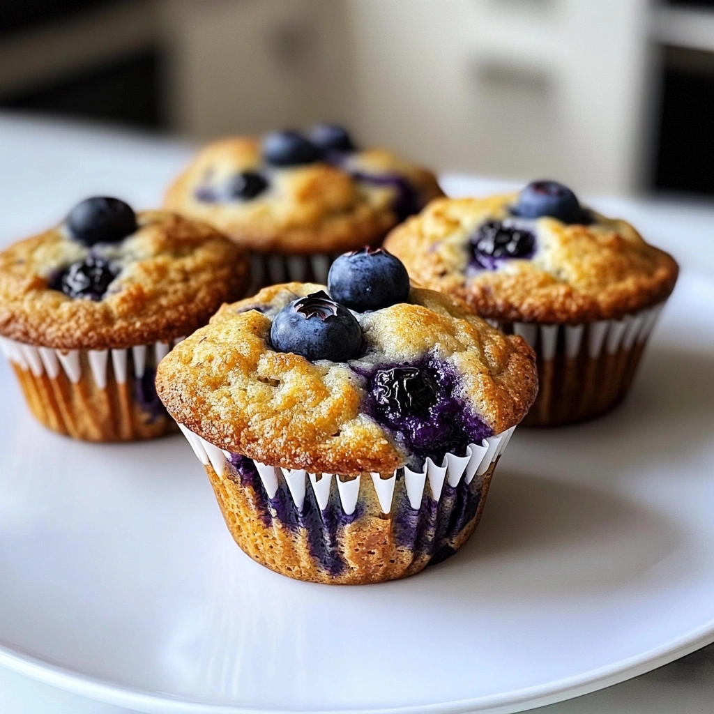 Protein-Packed Blueberry Cottage Cheese Muffins