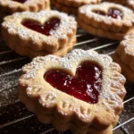 Raspberry Almond Linzer Cookies