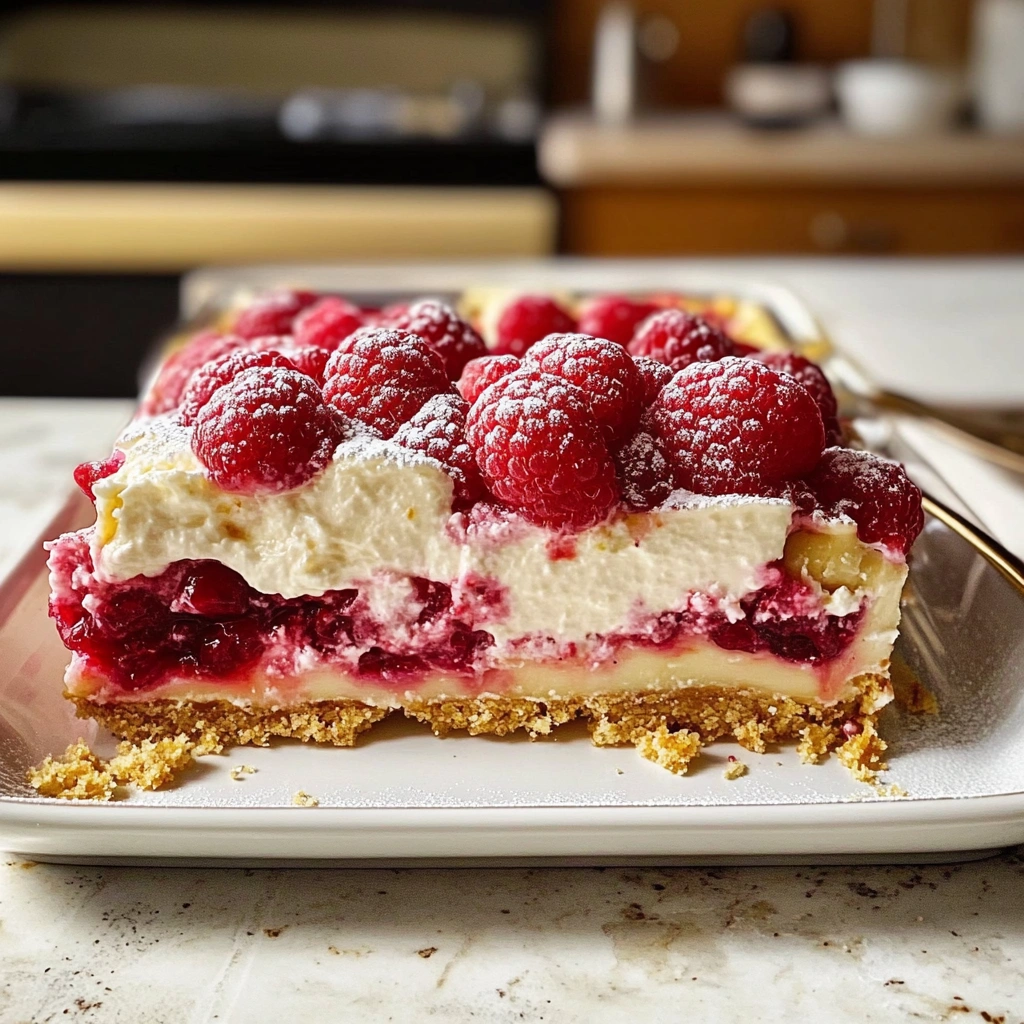 Raspberry Cheesecake Lasagna