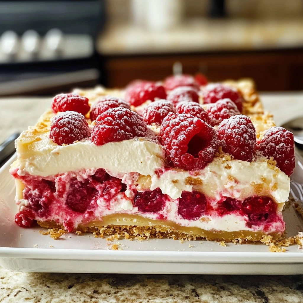 Raspberry Cheesecake Lasagna