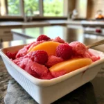 Raspberry-Peach Sorbet