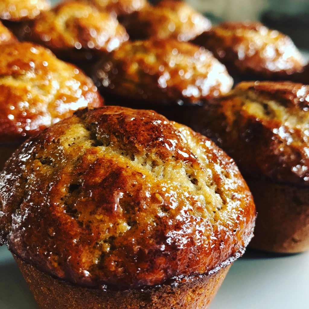 Roasted Banana and Tahini Breakfast Muffins