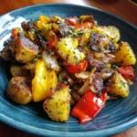 Roasted Patty Pan Squash Breakfast Hash