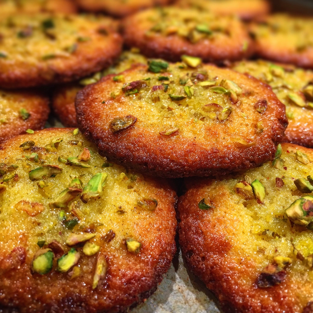 Saffron Cardamom Pistachio Cookies