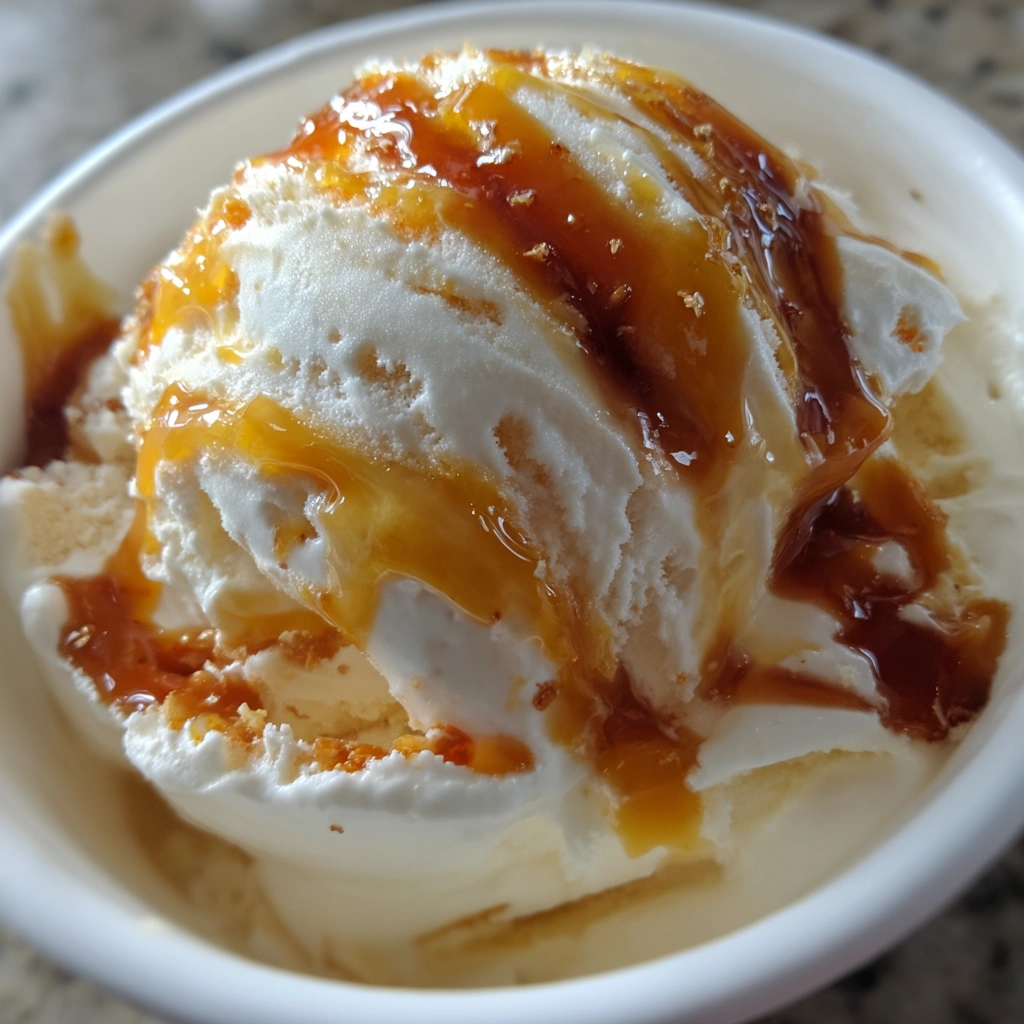 Salted Caramel Swirl Ice Cream