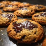 Salted Tahini Chocolate Chunk Cookies