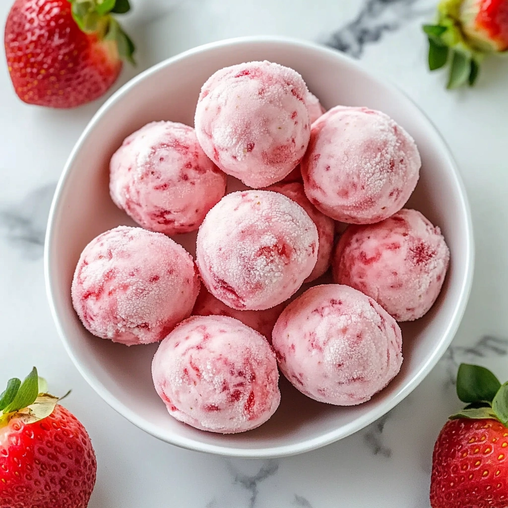 Strawberry Greek Yogurt Bites