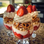Strawberry Pretzel Salad Parfaits