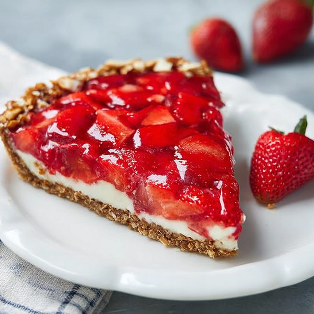 Strawberry-Pretzel Tart
