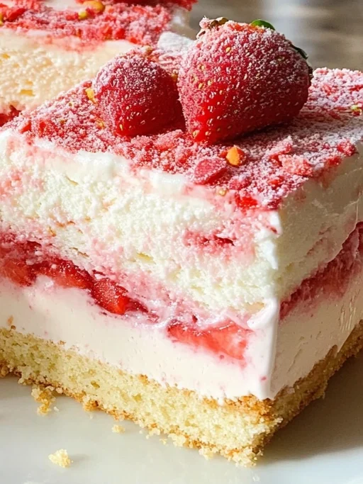 Strawberry Shortcake Ice Cream Cake