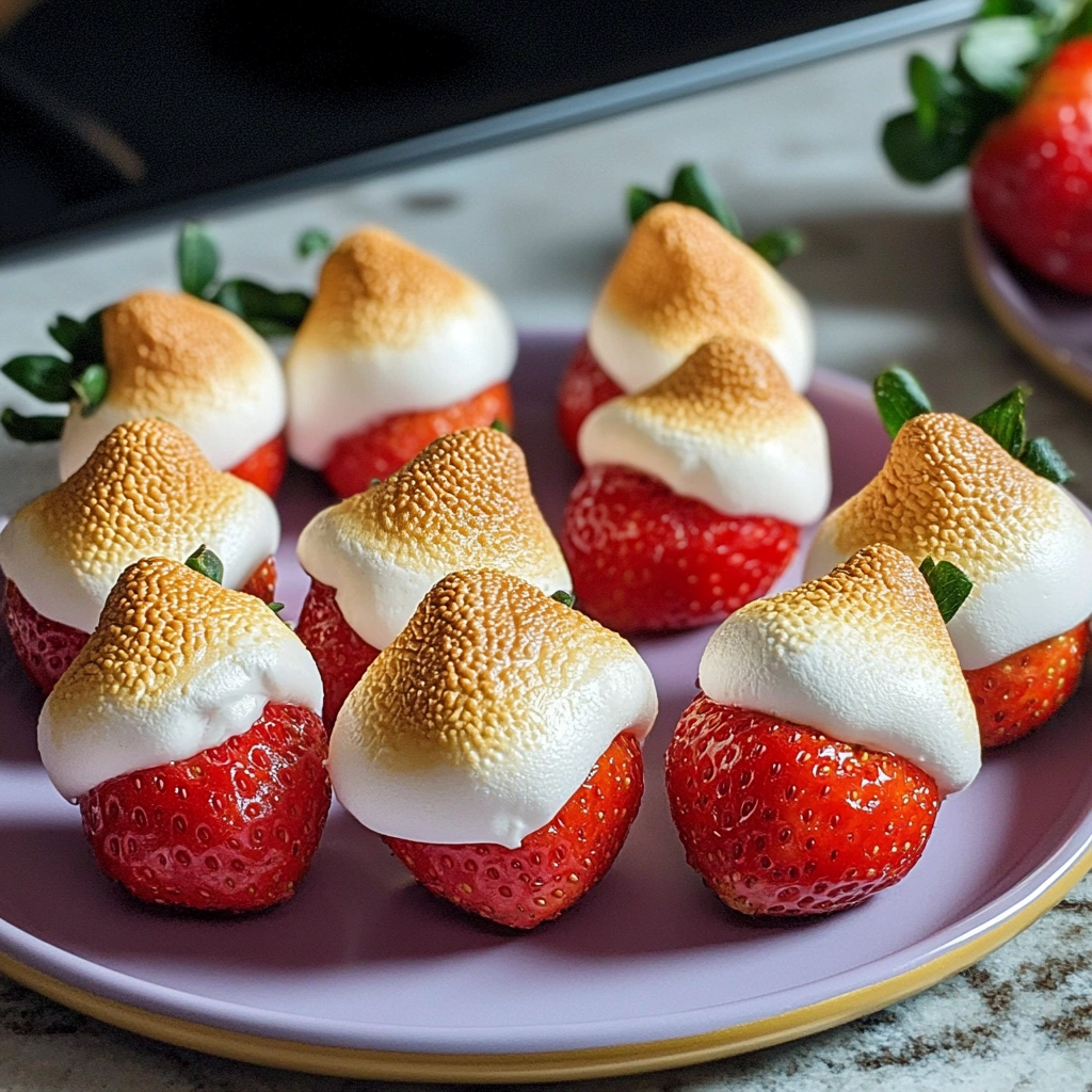 Toasted Marshmallow Strawberries