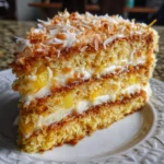 Tropical Pineapple Coconut Cake
