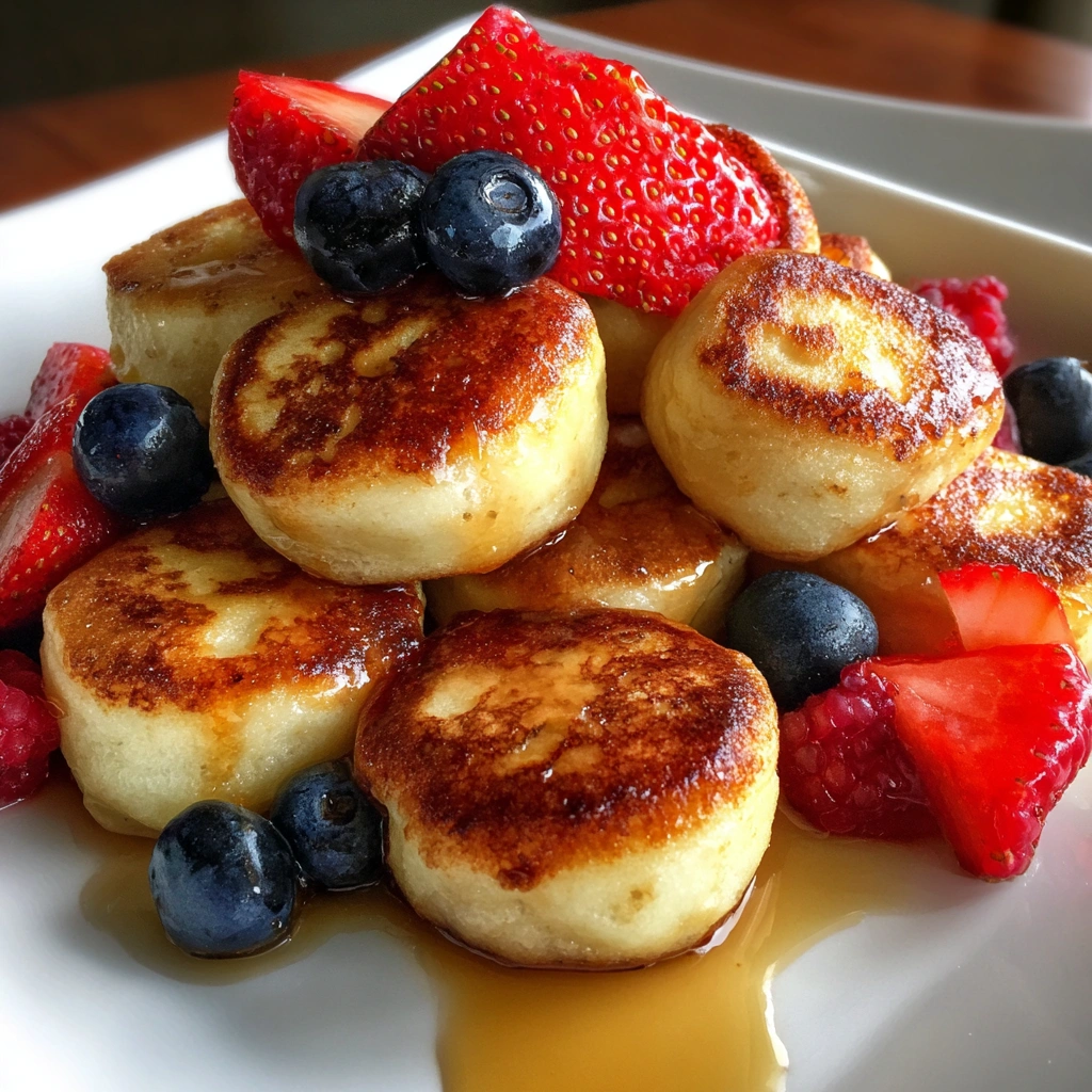 Vanilla Bean Yogurt Pancake Bites