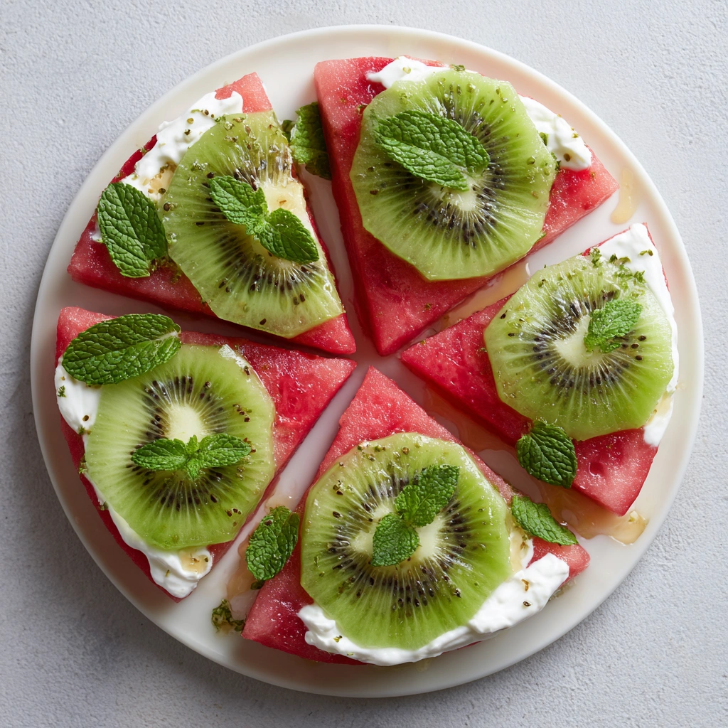 Watermelon Kiwi Pizza