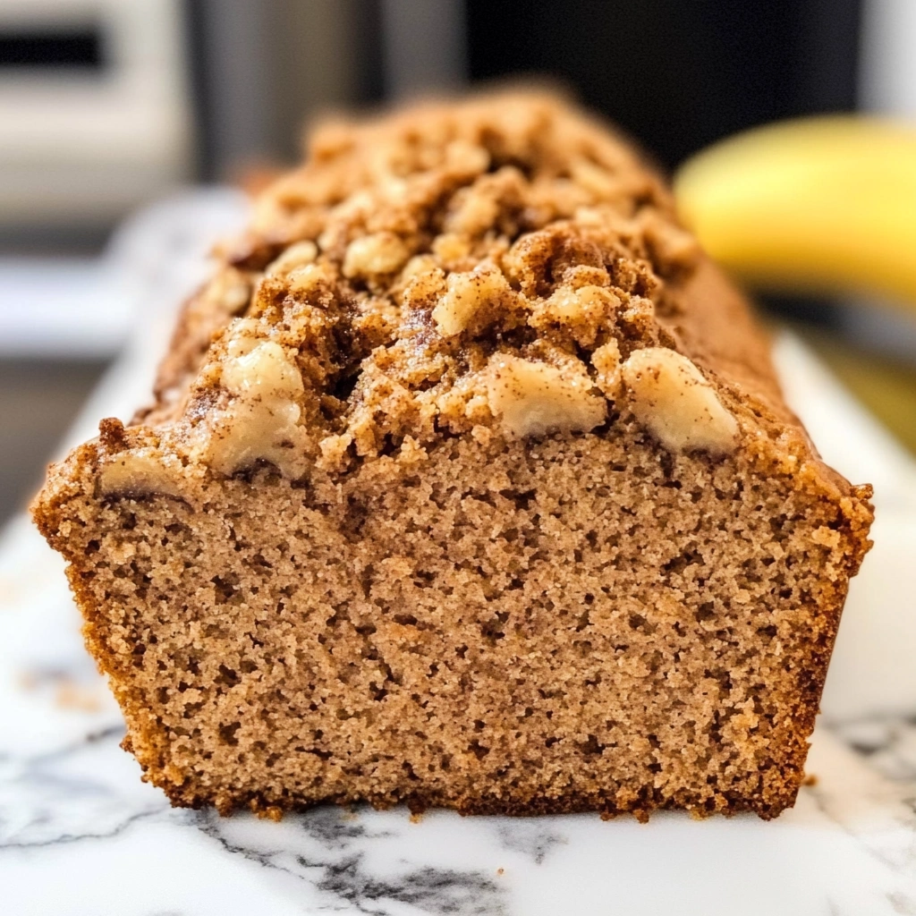 Whole Wheat Cinnamon Crunch Banana Bread