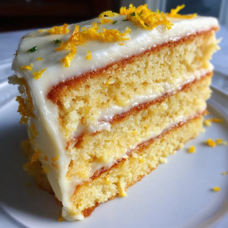 Zesty Lemon Cornmeal Layer Cake