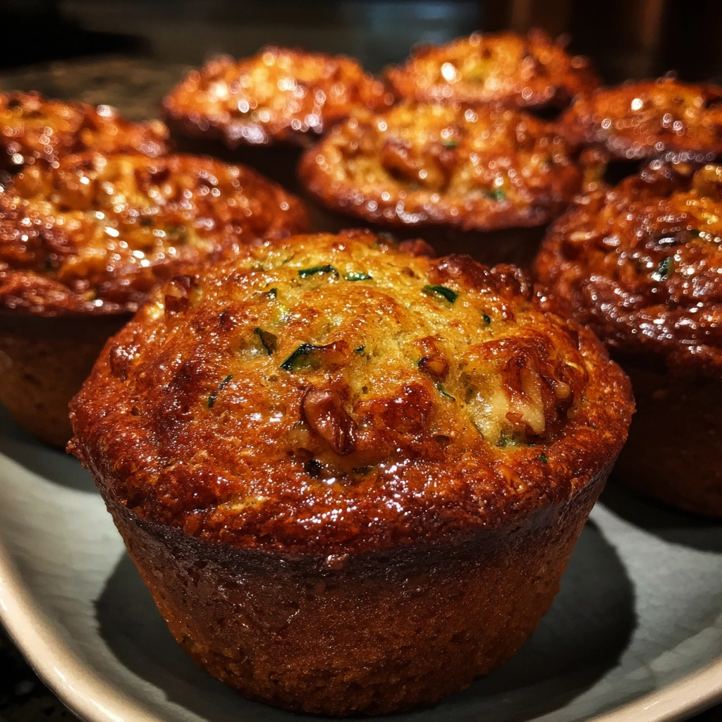 Zucchini Banana Oat Snack Muffins