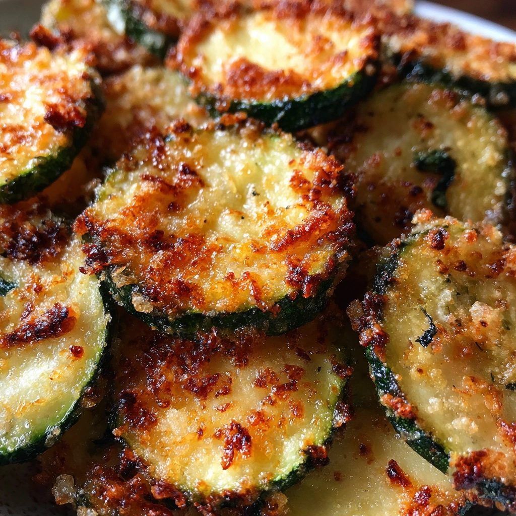 Air Fryer Zucchini Parmesan Chips